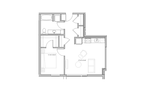 black and white floor plan of a house hypothetical